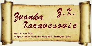 Zvonka Karavesović vizit kartica